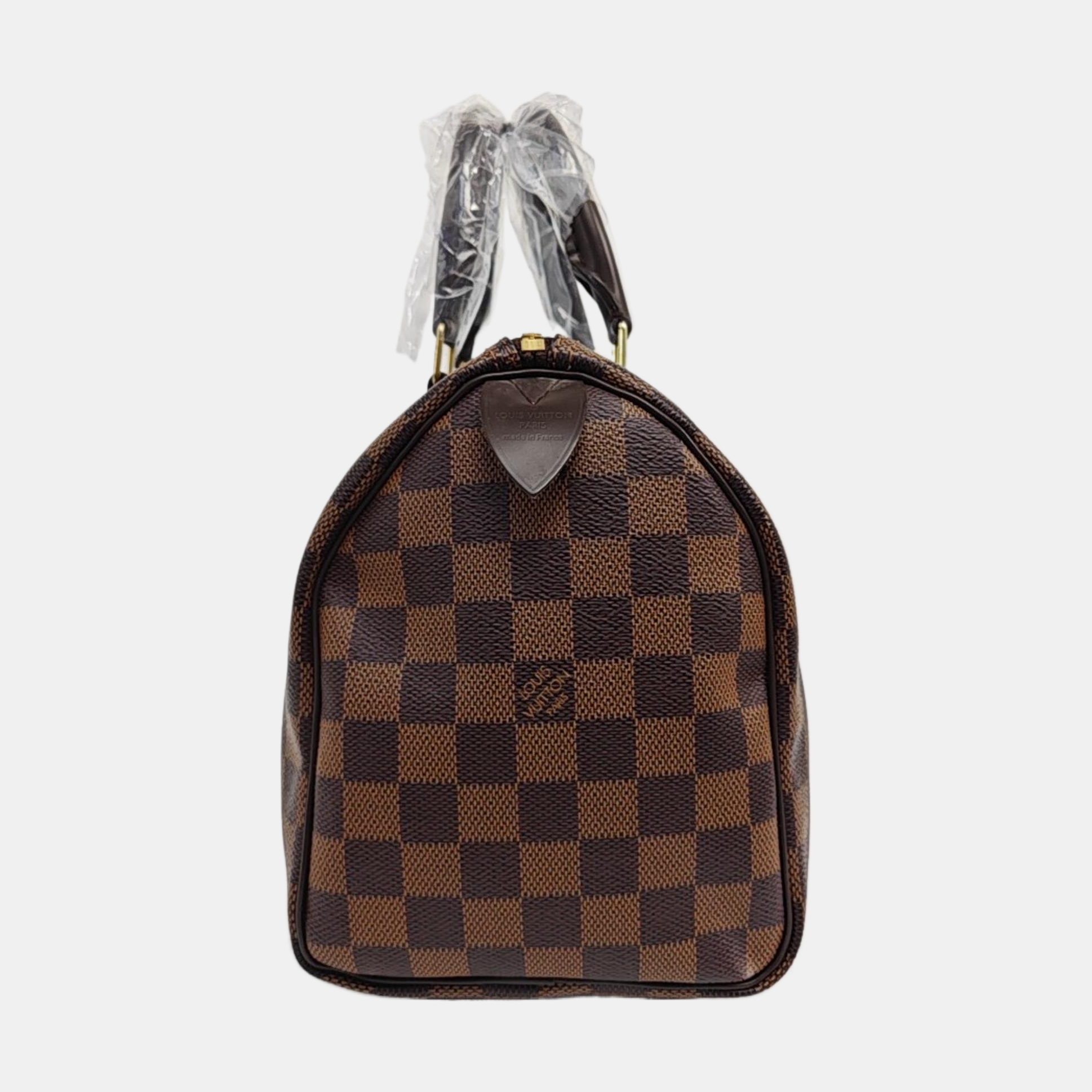 SPEEDY 25 Damier Ebene Coated Canvas Brown