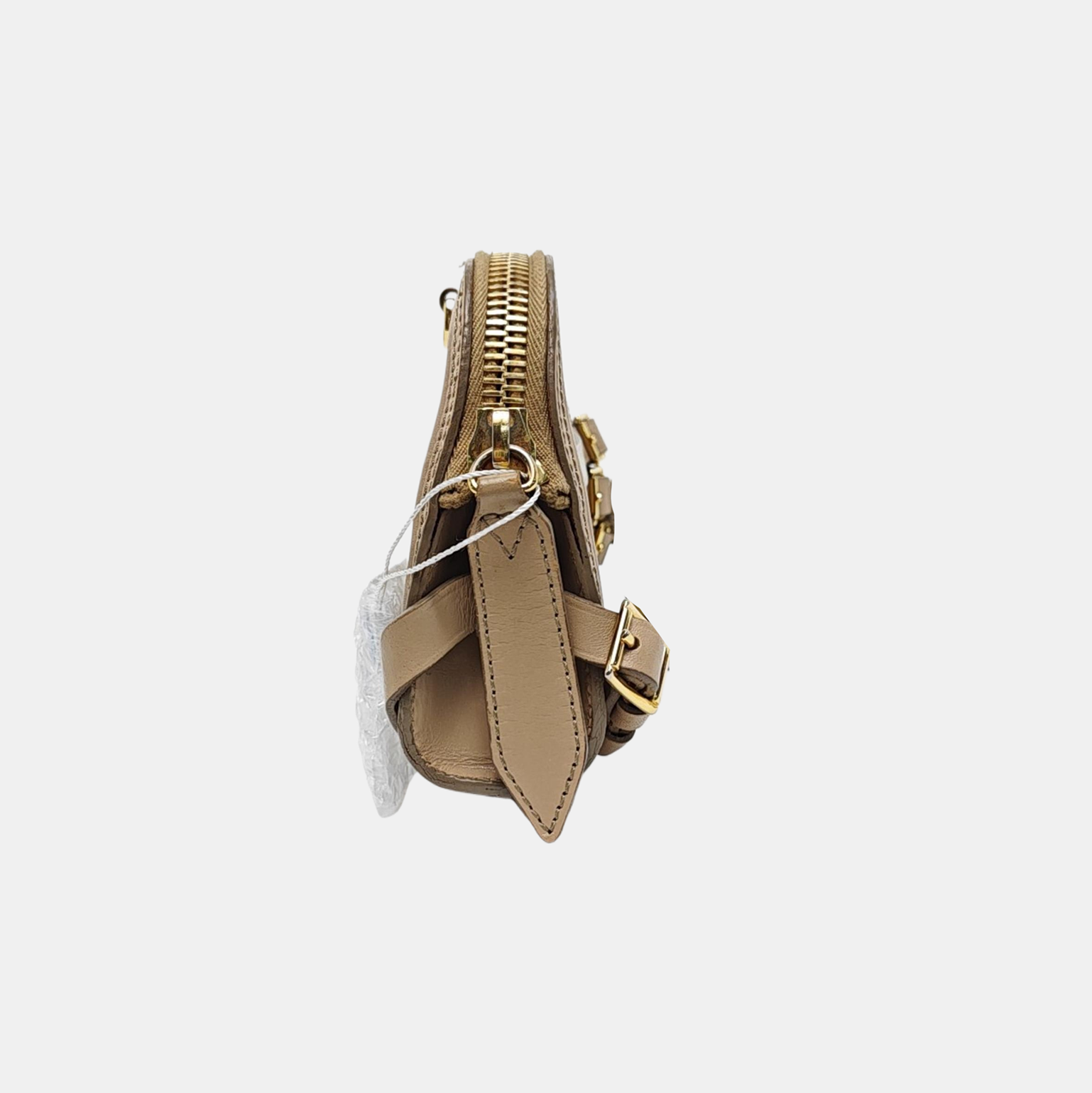 Suede Crossbody Bag Beige