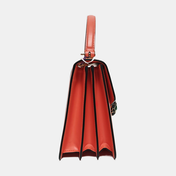 SERPENTI FOREVER Small Calfskin Red