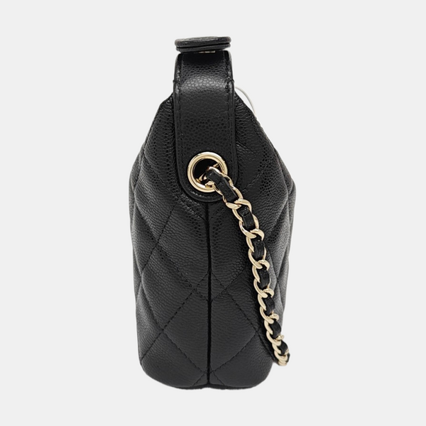 HOBO Quilted Grained Calfskin Black