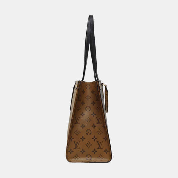 ONTHEGO MM Monogram Coated Canvas Brown
