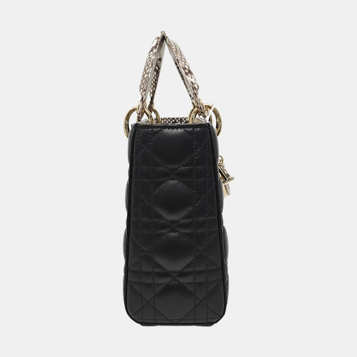 Lady Dior Small Quilted Lambskin Black