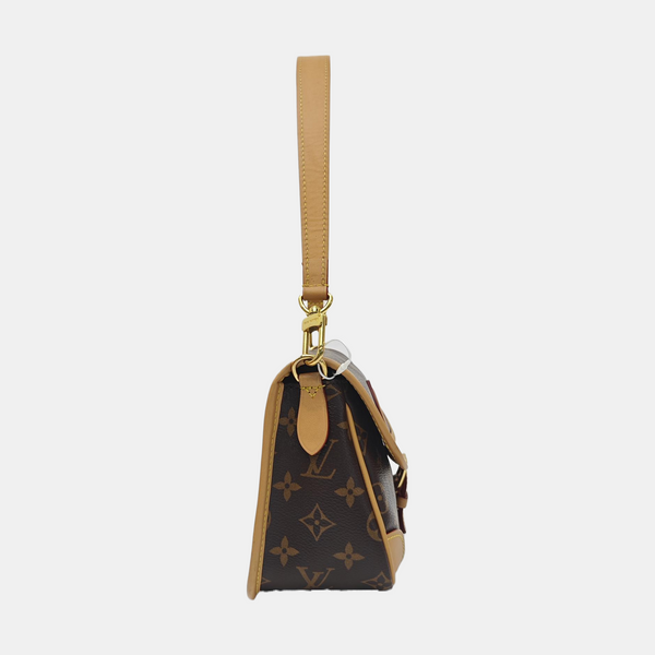 DIANE Monogram Coated Canvas Brown
