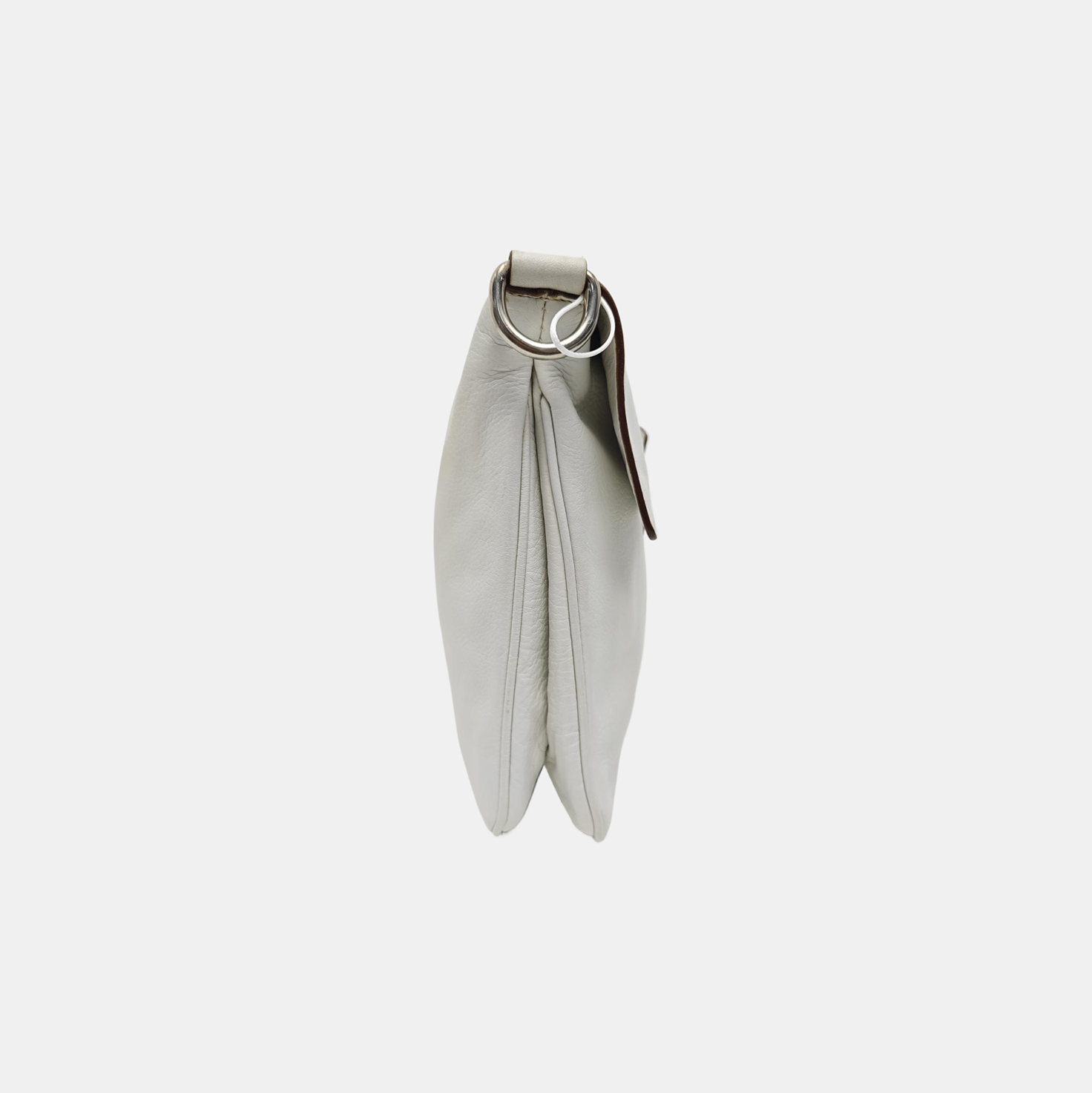 Calfskin Shoulder Bag White