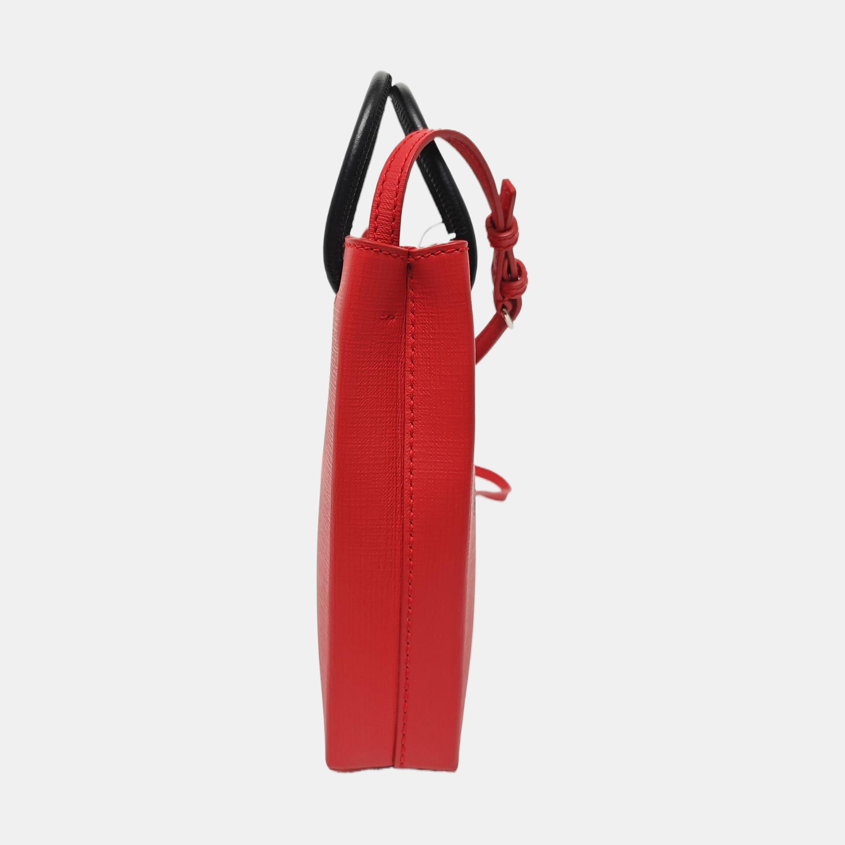 Shopping Bag Calfskin Red