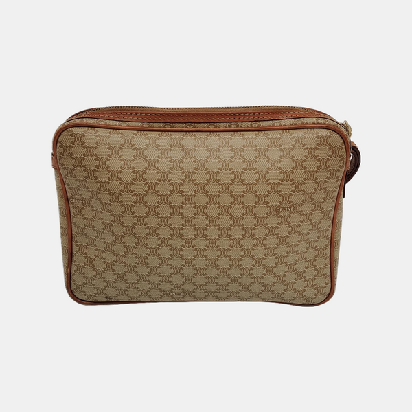 Authenticated pre-owned  MACADAM CLUTCHES Coated Canvas Beige - Clutch at Looply