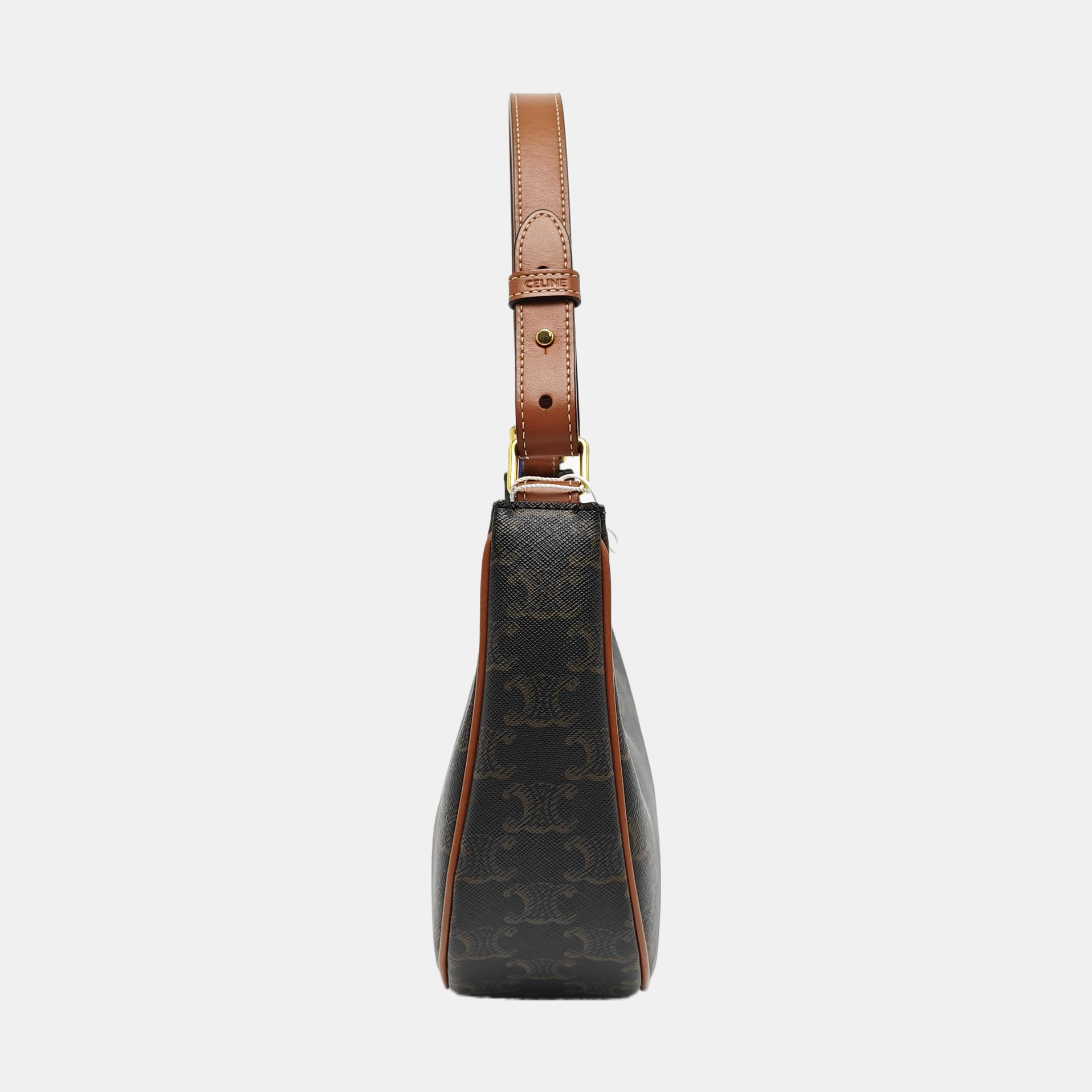 Authenticated pre-owned  AVA Coated Canvas Brown - Top Handle Bag at Looply