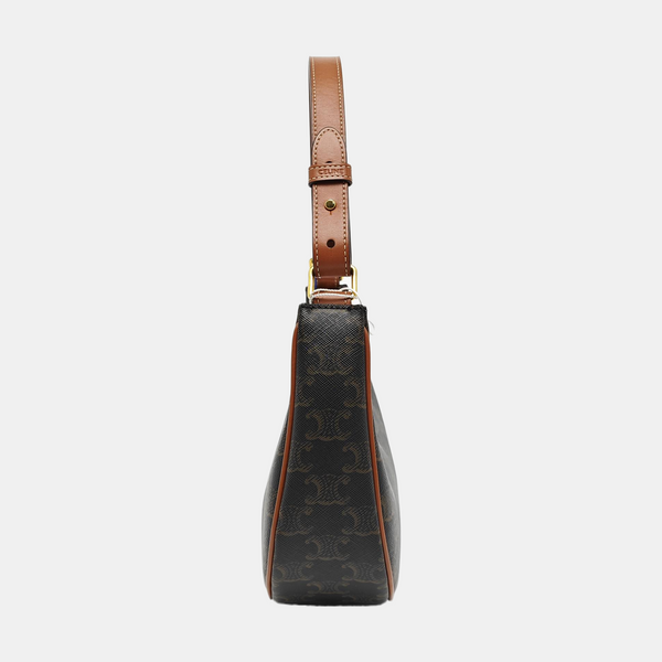 Authenticated pre-owned  AVA Coated Canvas Brown - Top Handle Bag at Looply
