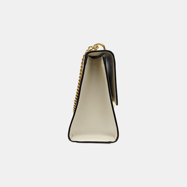 Padlock Small Monogram Coated Canvas White