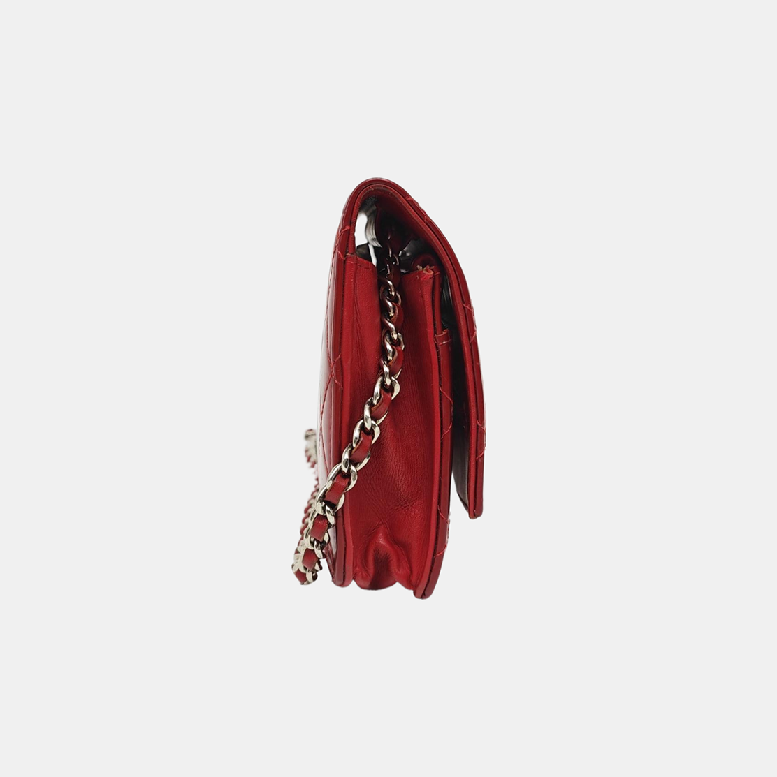 WOC Quilted Patent Leather Red