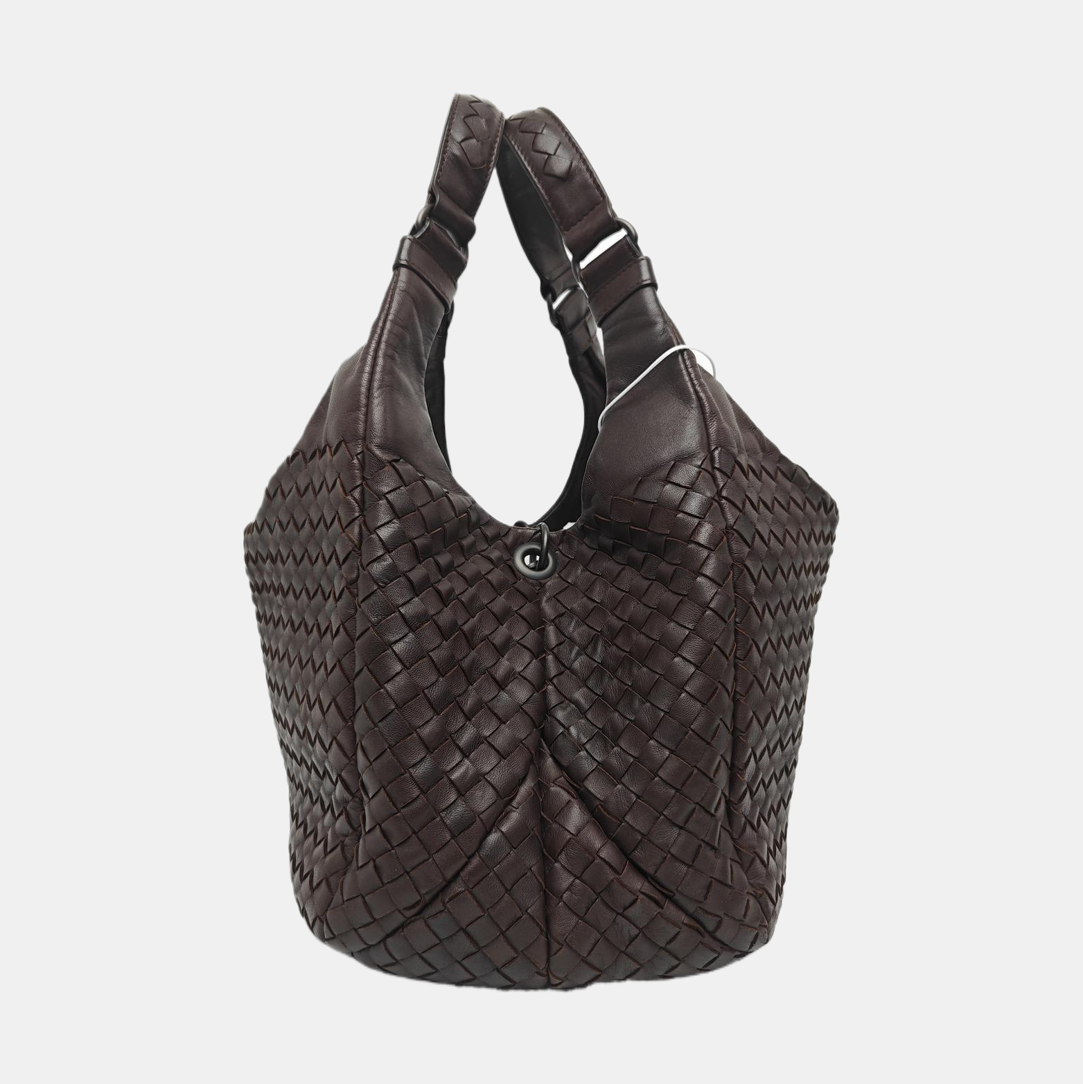 Calfskin Top Handle Bag Brown