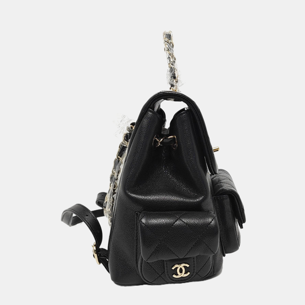 DUMA Quilted Grained Calfskin Black