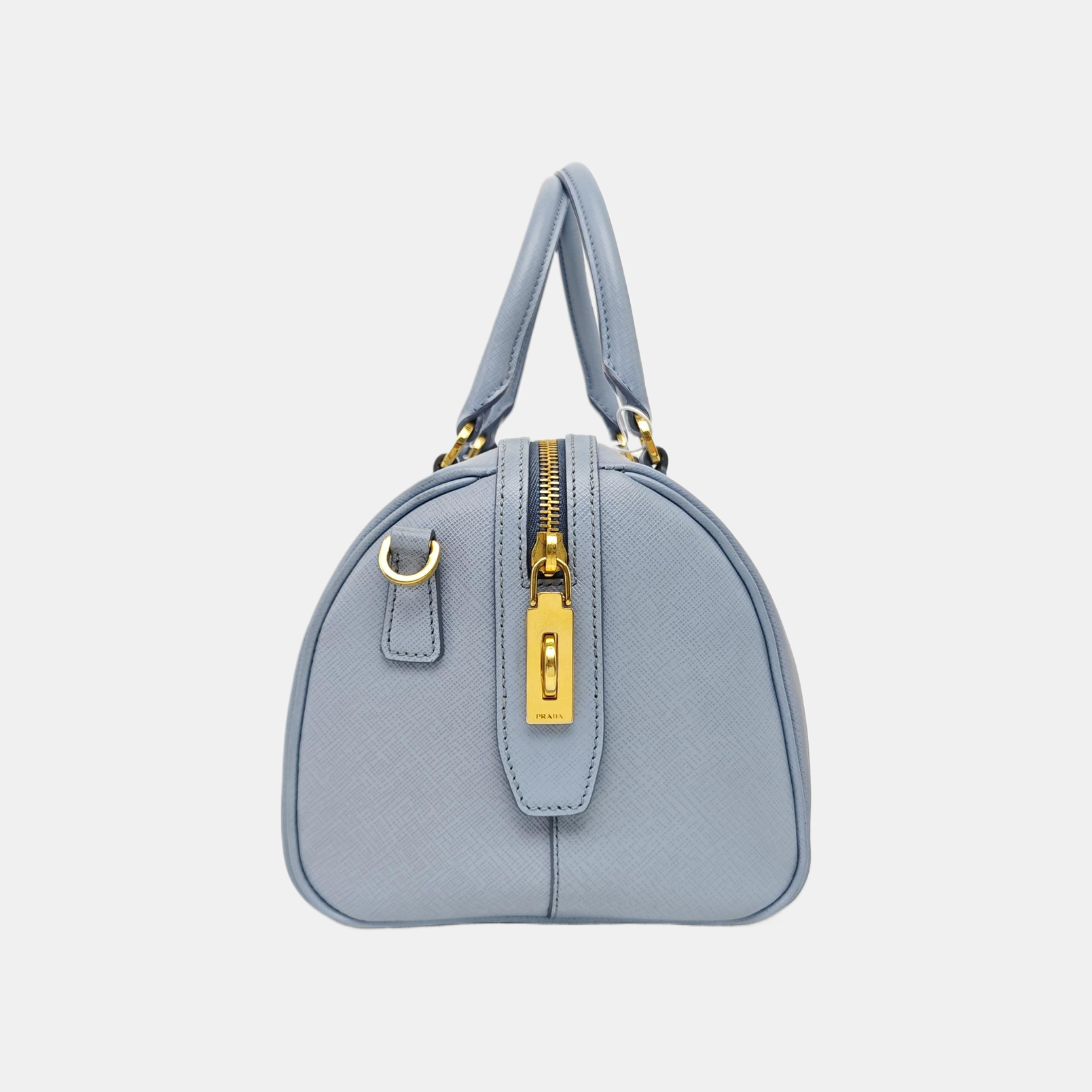 Saffiano Calfskin Shoulder Bag Blue
