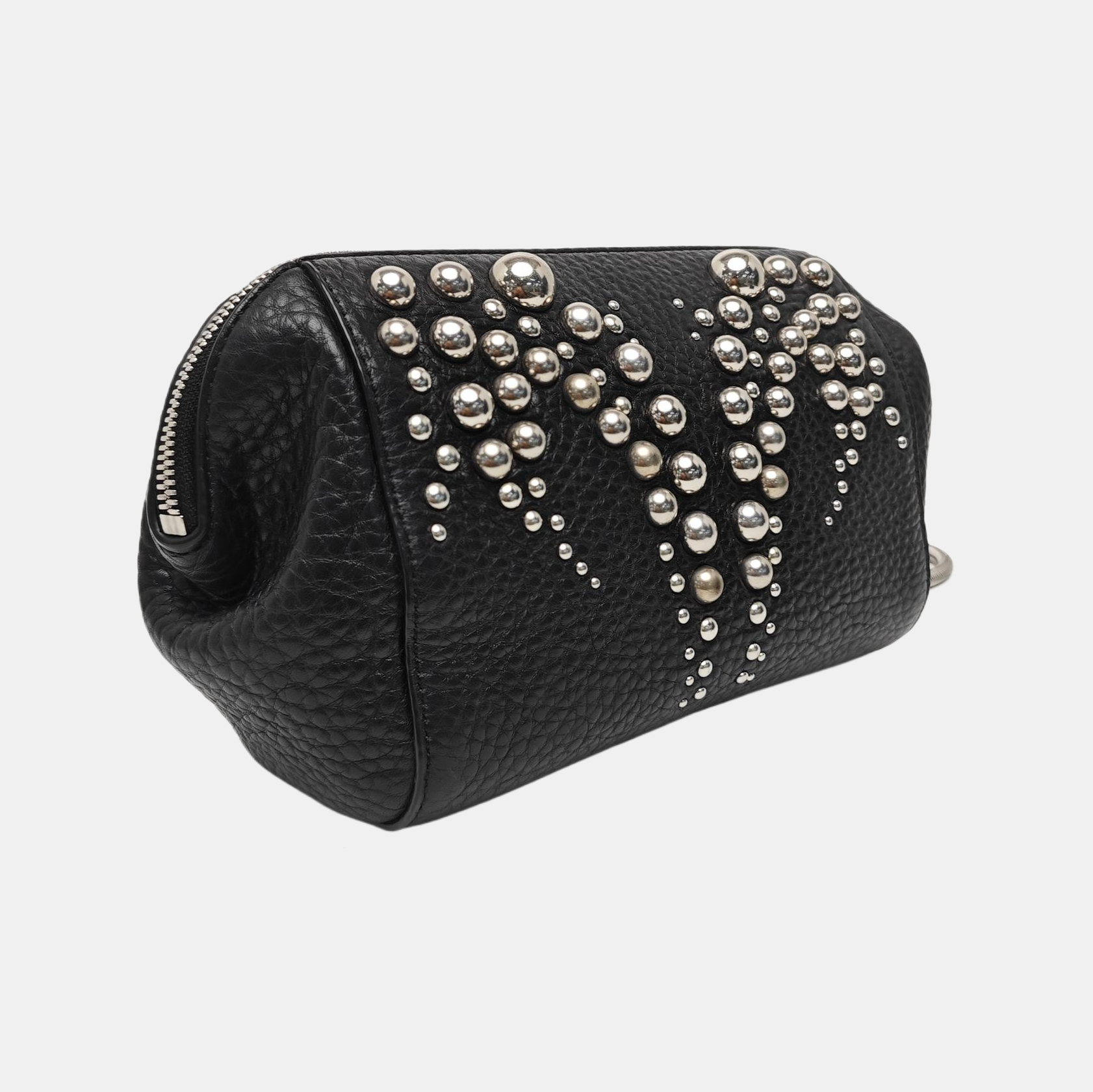 Calfskin Top Handle Bag Black