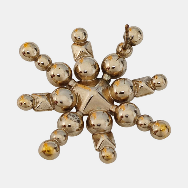 Metal Gold Stud Earrings