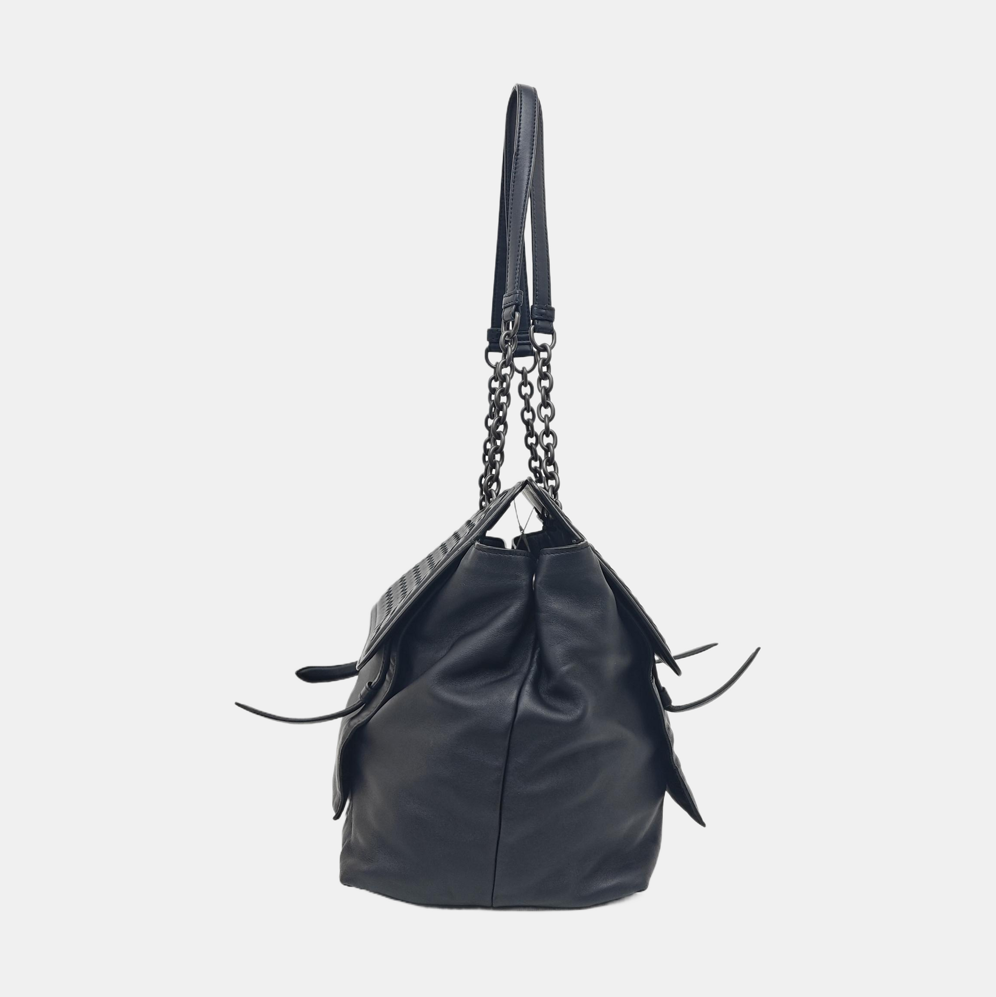 Lambskin Shoulder Bag Black