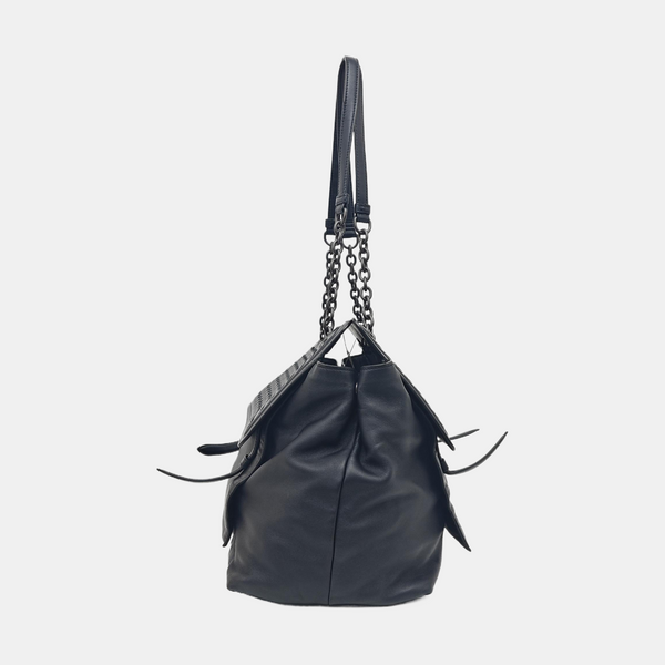 Lambskin Shoulder Bag Black