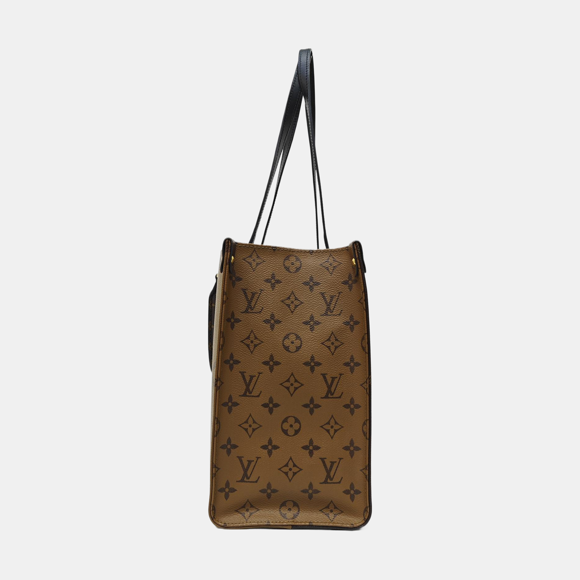 ONTHEGO MM Monogram Coated Canvas Brown
