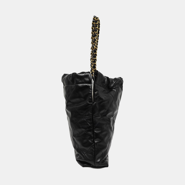 CHANEL 22 Small Quilted Calfskin Black