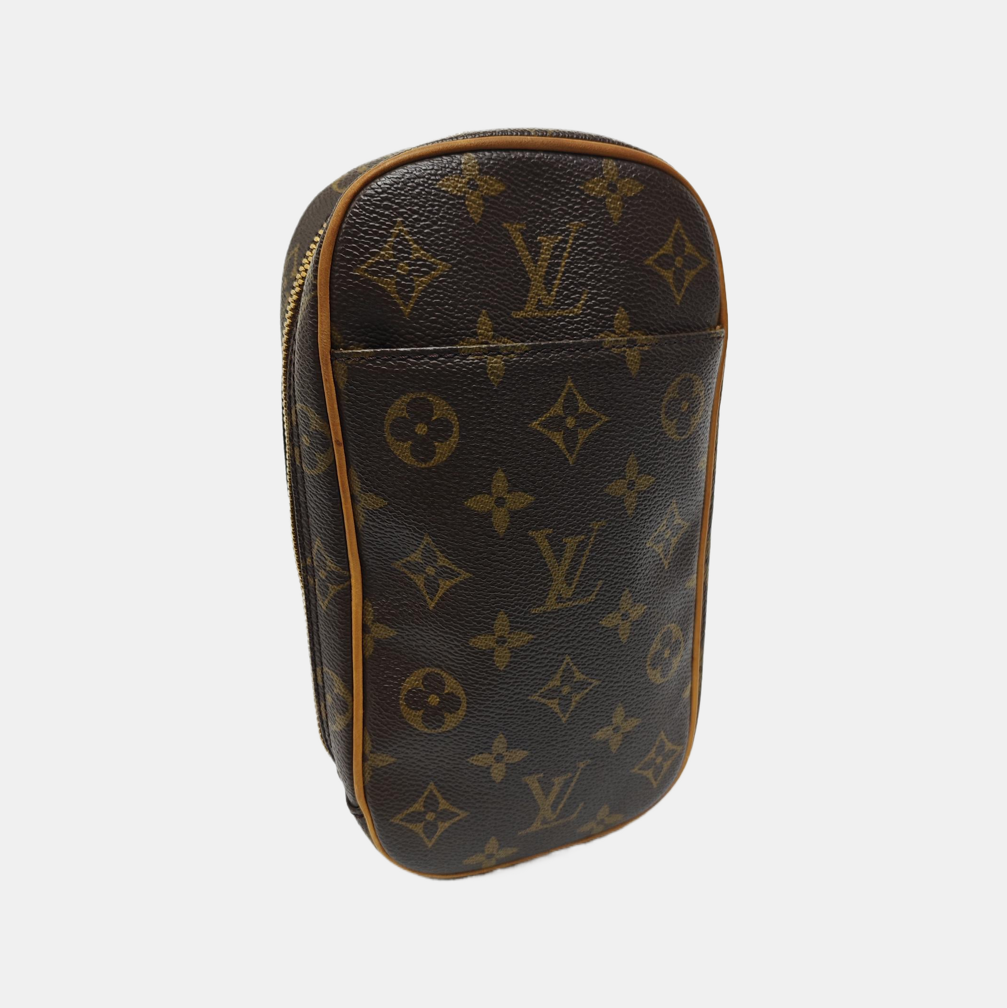 GANGE Monogram Coated Canvas Brown