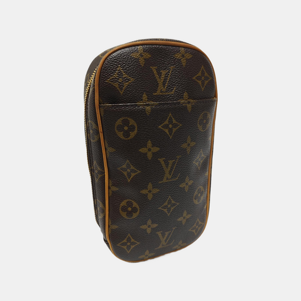 GANGE Monogram Coated Canvas Brown