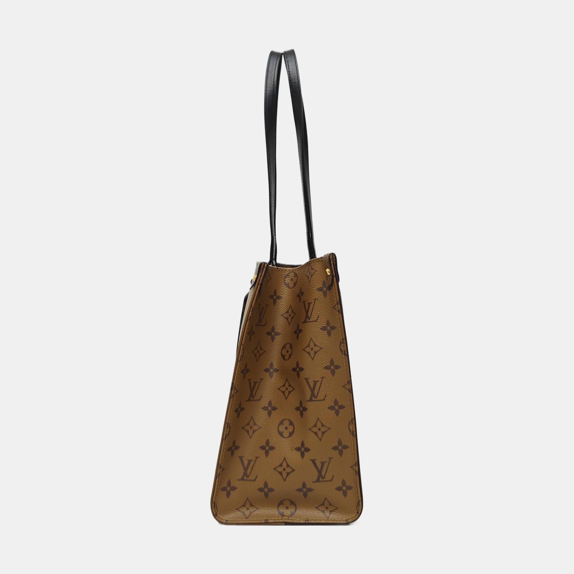 ONTHEGO MM Monogram Coated Canvas Brown