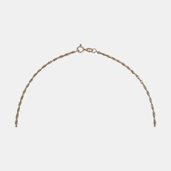 18k Gold Silver Necklace