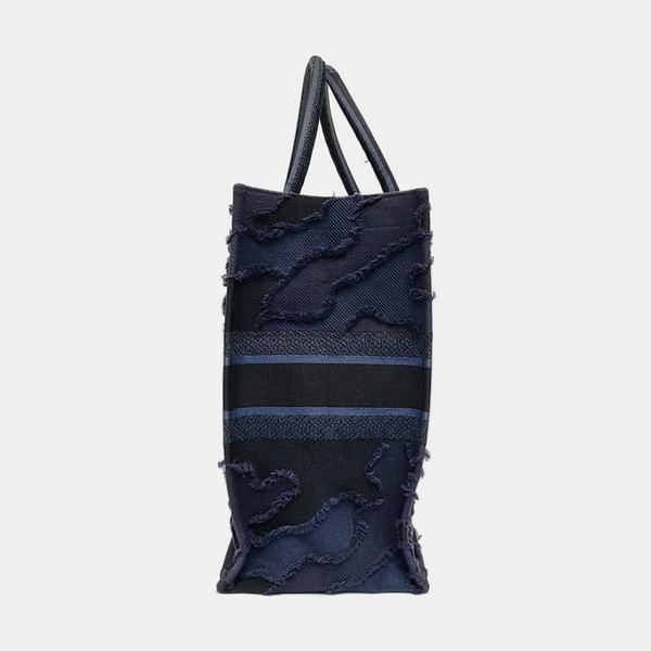 Authenticated pre-owned  Book Tote Large Canvas Blue - Tote Bag at Looply