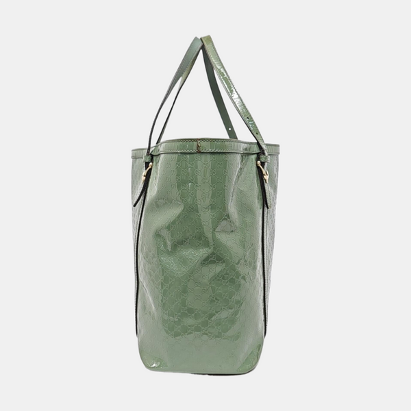 Microguccissima Monogram Calfskin Green