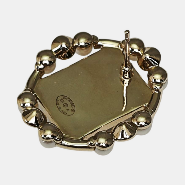 Metal Gold Stud Earrings