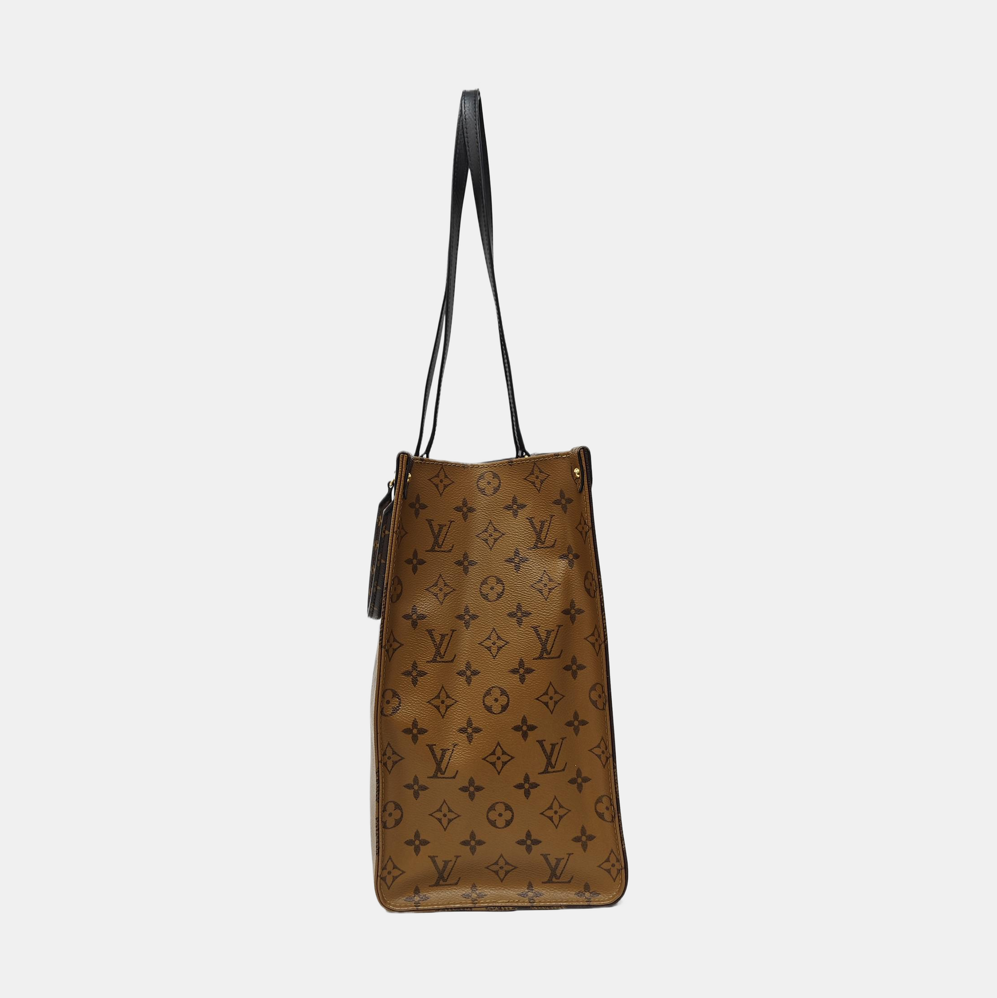 ONTHEGO GM Monogram Coated Canvas Brown