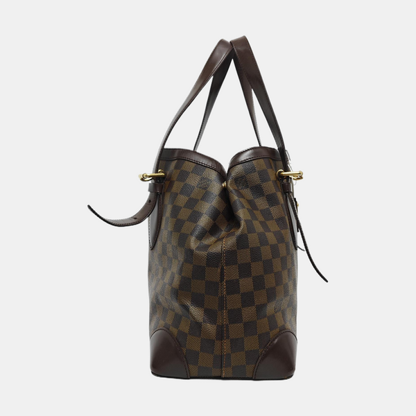 HAMPSTEAD MM Damier Ebene Coated Canvas Brown