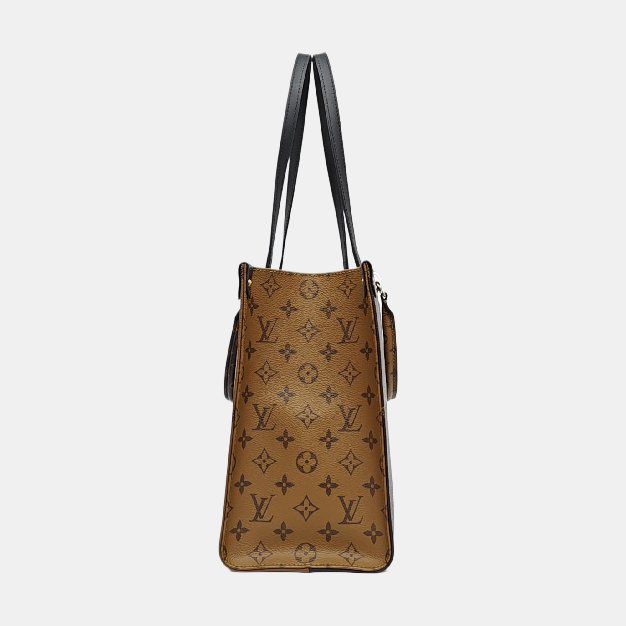 ONTHEGO MM Monogram Coated Canvas Brown