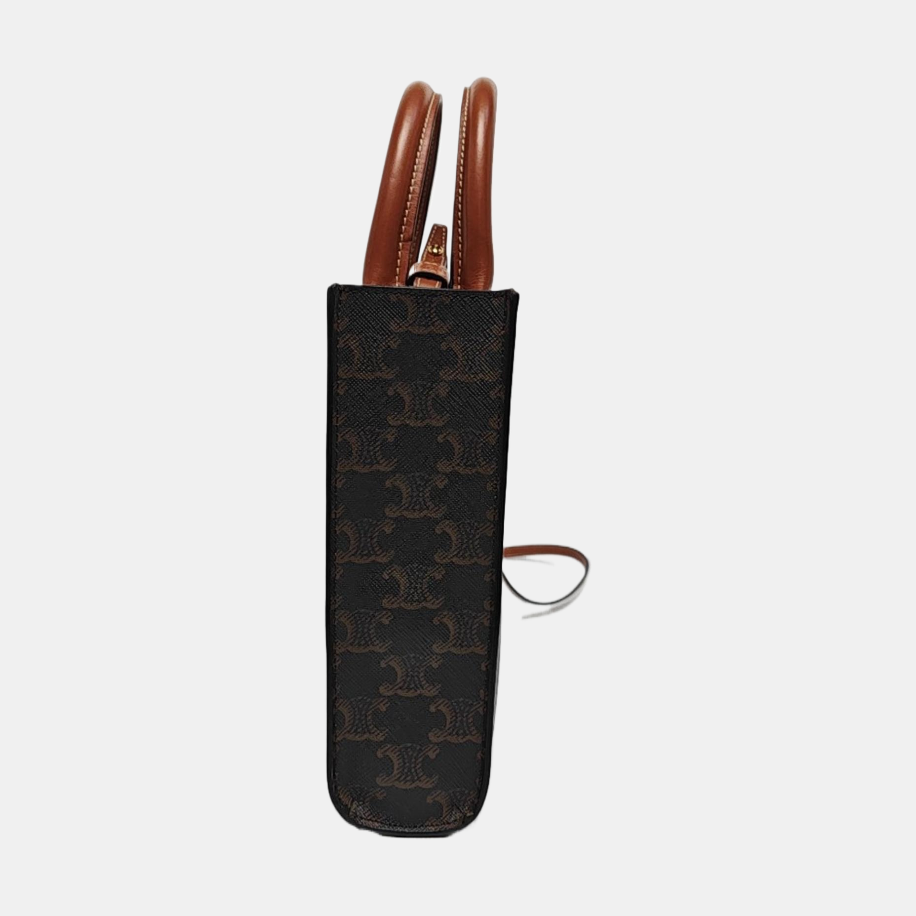 CABAS CELINE Mini Lona Revestida Marrón