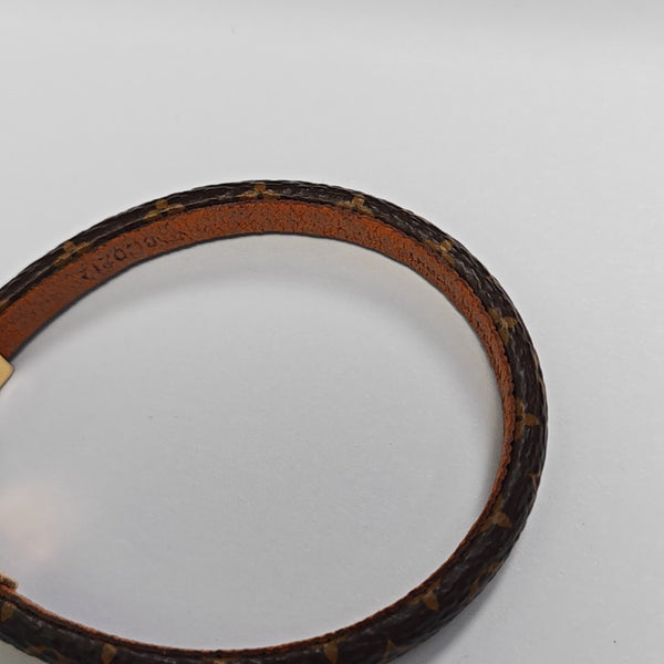 Coated Canvas Brown Bangle