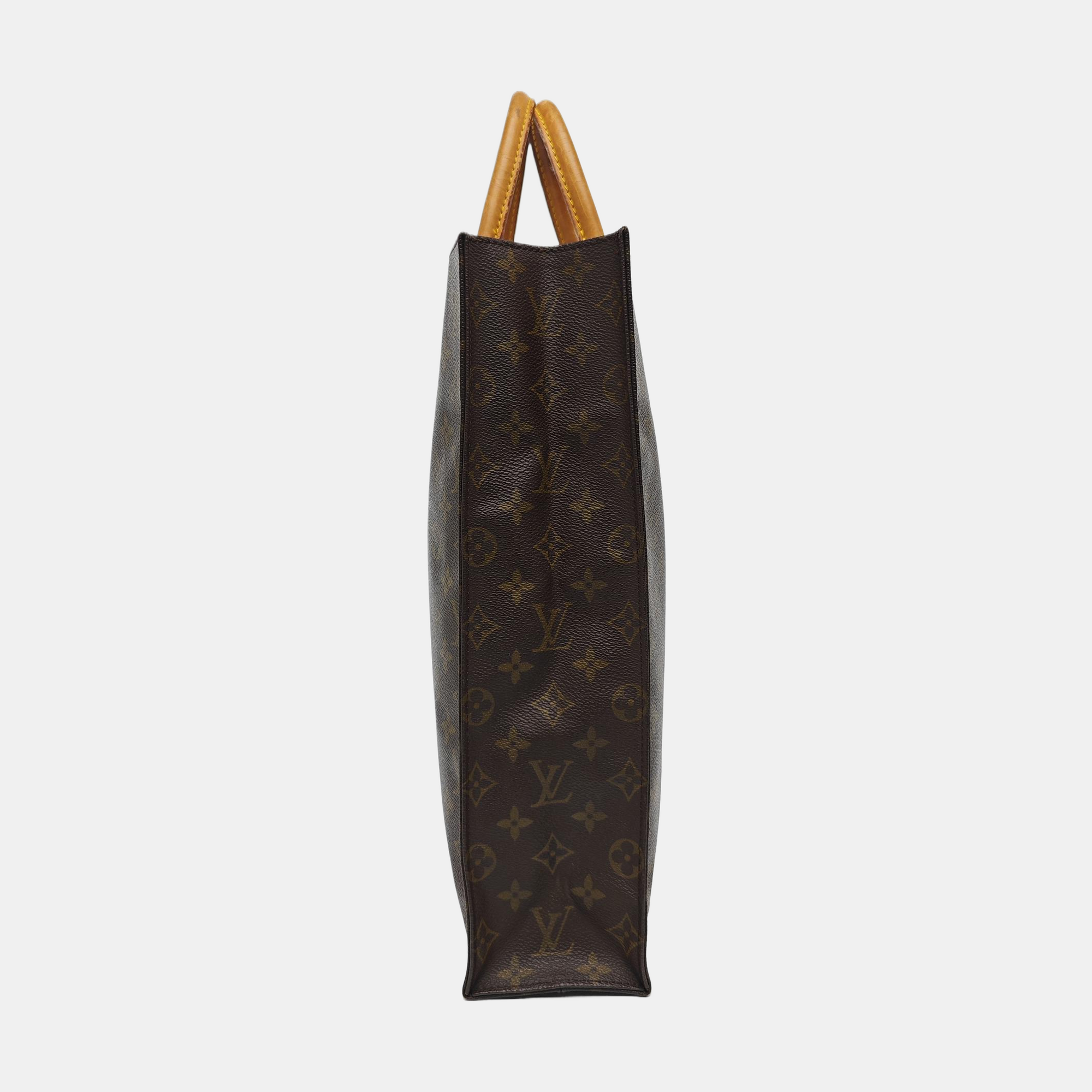 SAC PLAT GM Monogram Coated Canvas Brown