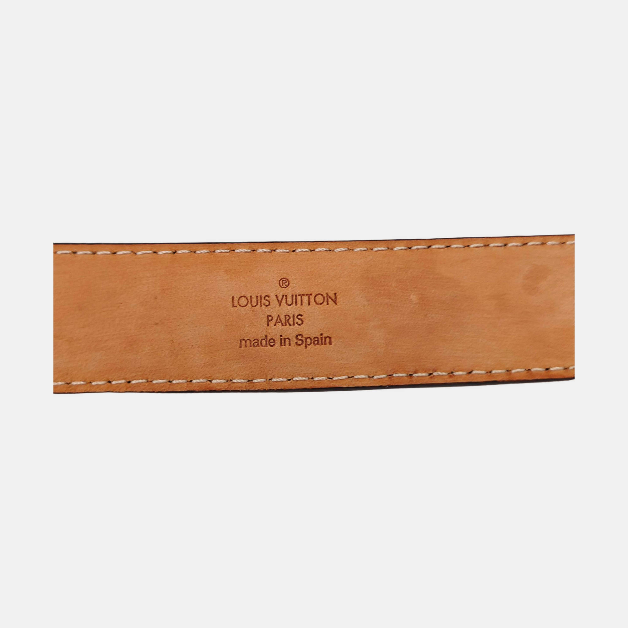 Coated Canvas Belt Brown
