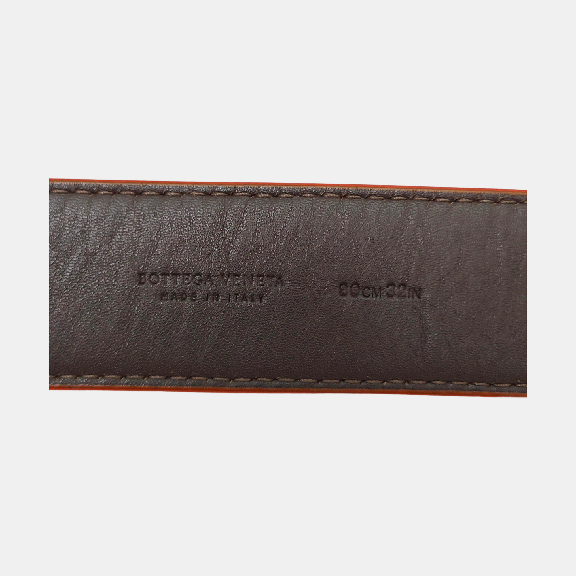Leather Belt Orange