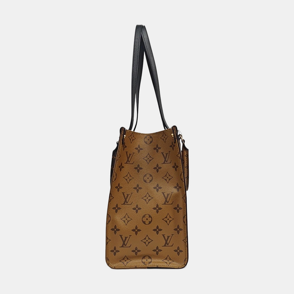 ONTHEGO MM Monogram Coated Canvas Brown