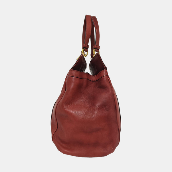 Calfskin Tote Bag Red