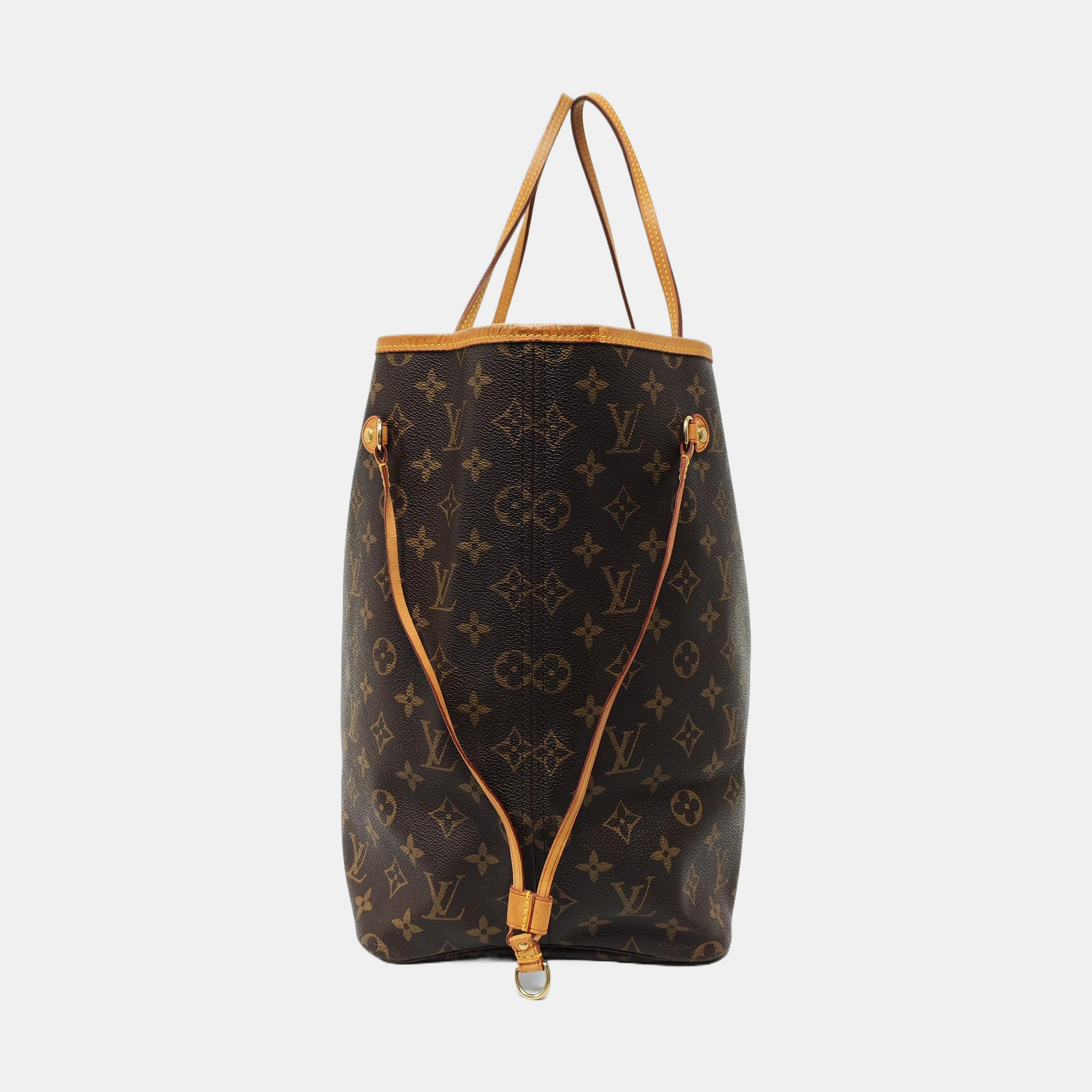 NEVERFULL GM Monogram Coated Canvas Brown