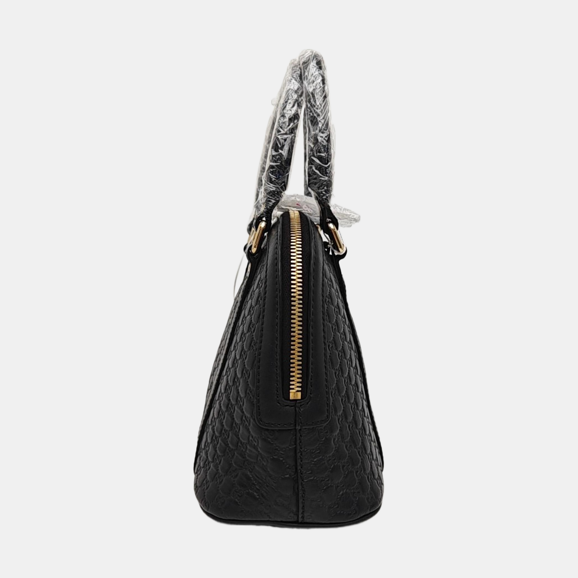 Microguccissima Monogram Calfskin Black