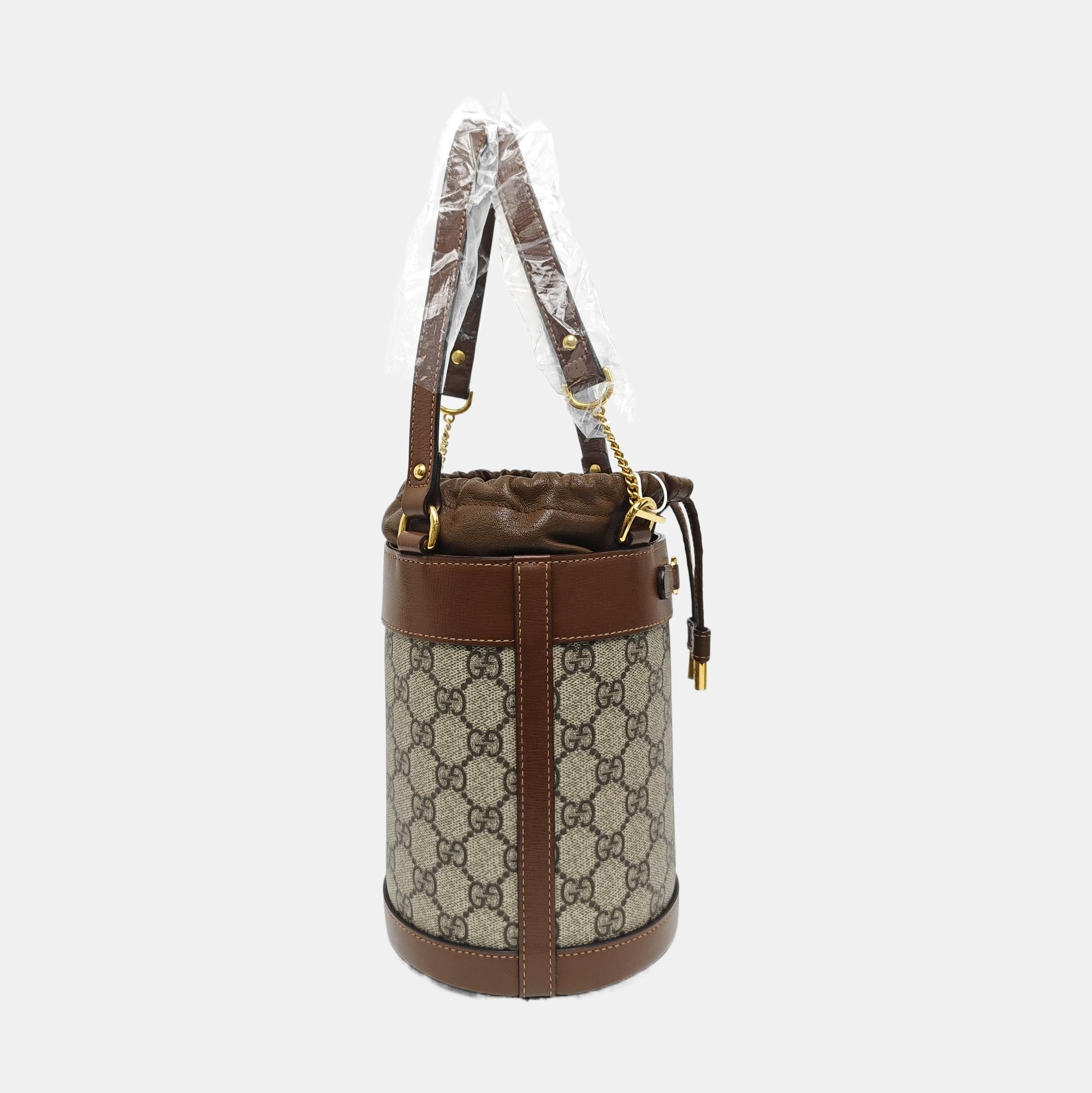 Horsebit 1955 Small Coated Canvas Beige