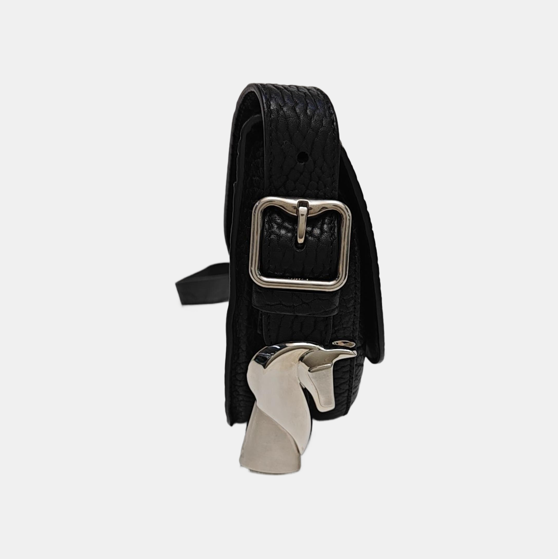 Calfskin Shoulder Bag Black