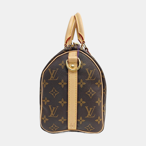 SPEEDY 25 Monogram Coated Canvas Brown