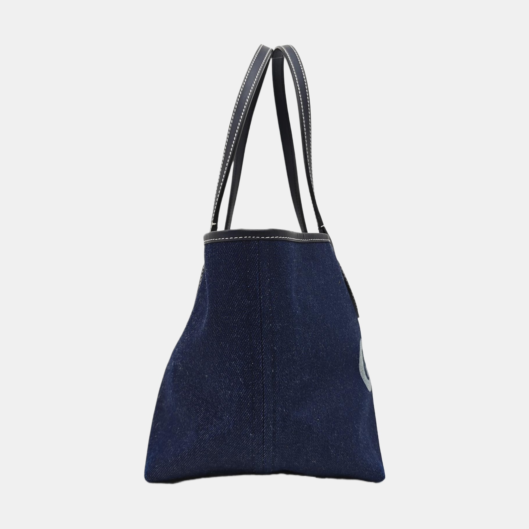 Denim Tote Bag Small Blue