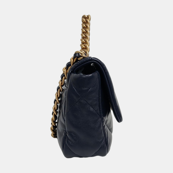 CHANEL 19 Small Quilted Lambskin Blue