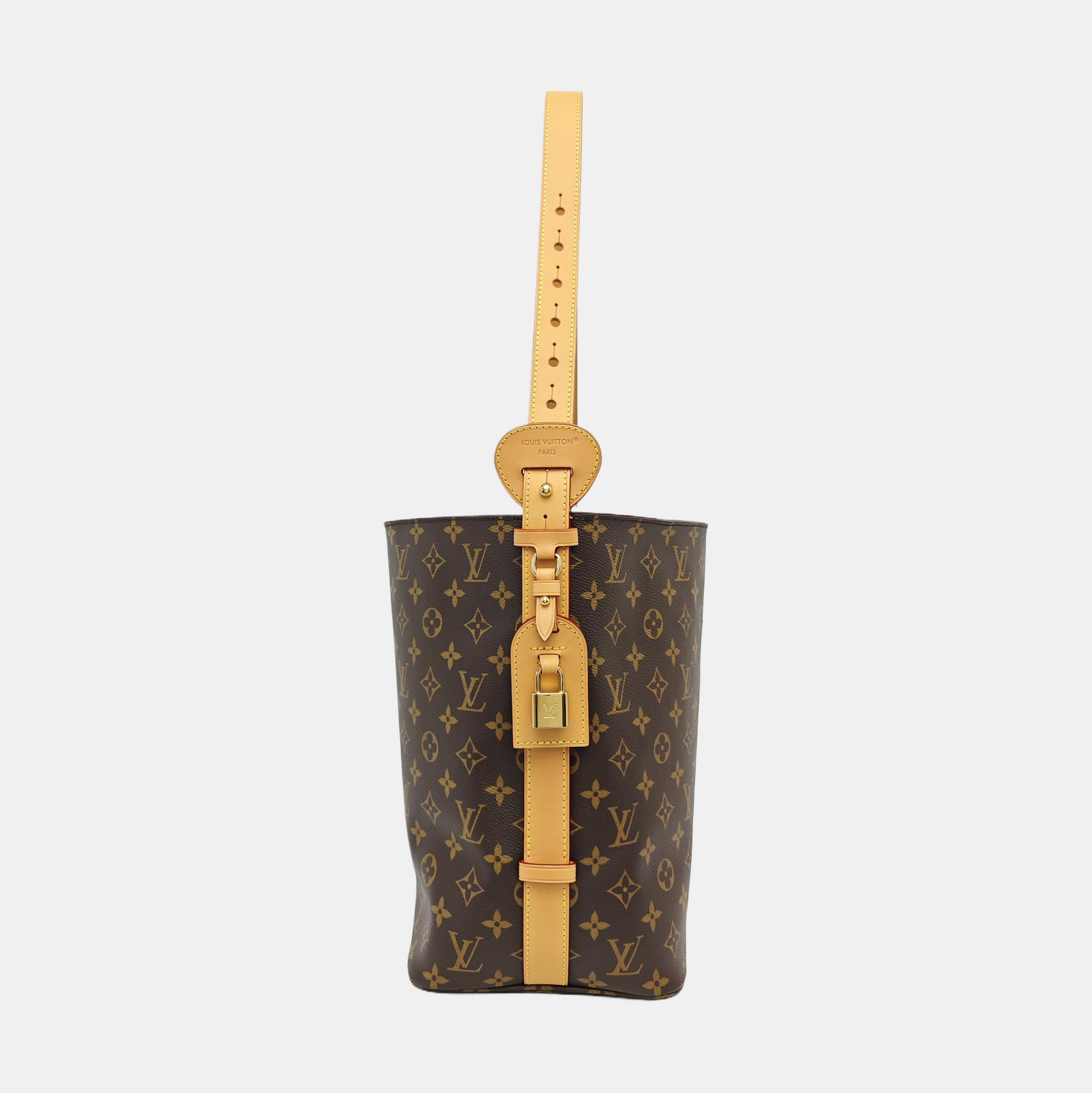 ALL IN GM Monogram Coated Canvas Brown