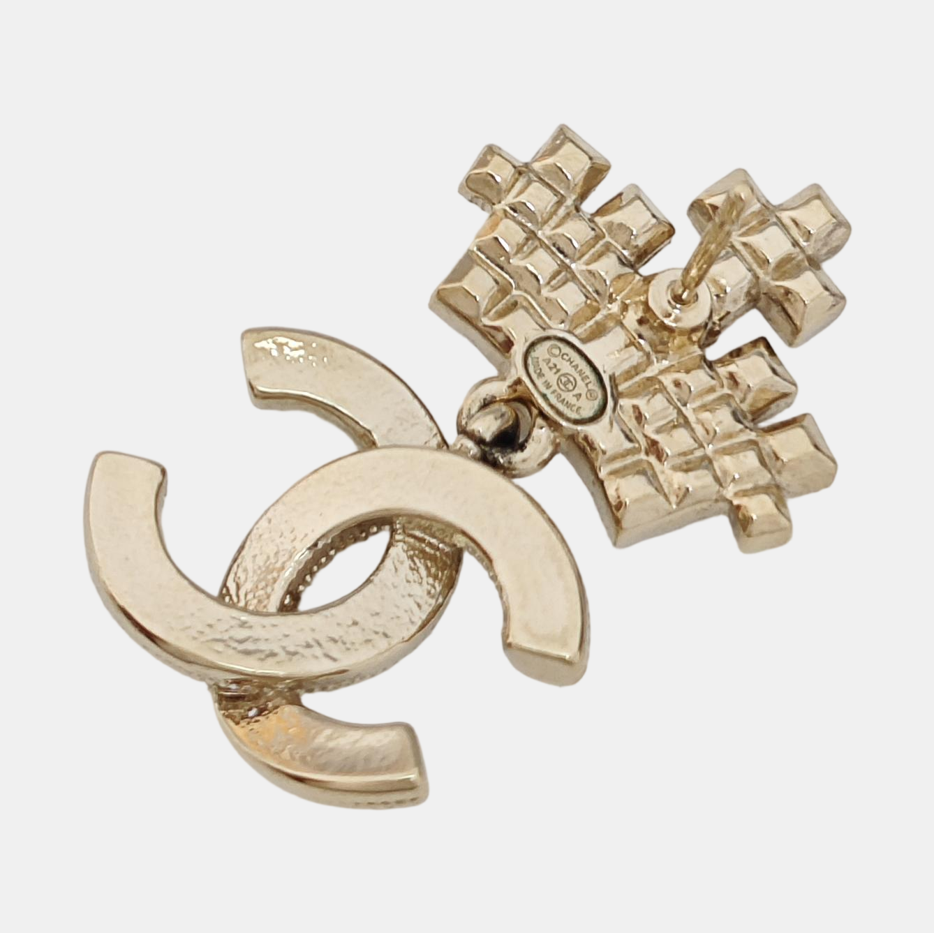 Metal Gold Stud Earrings