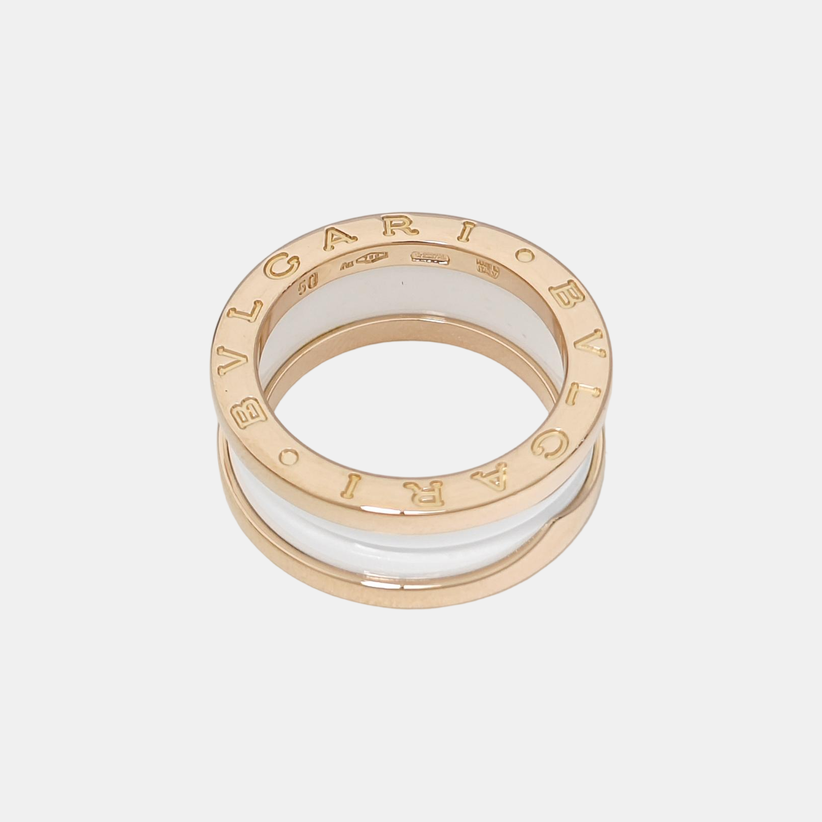 B.ZERO1 18k Rose Gold Ring EU 50